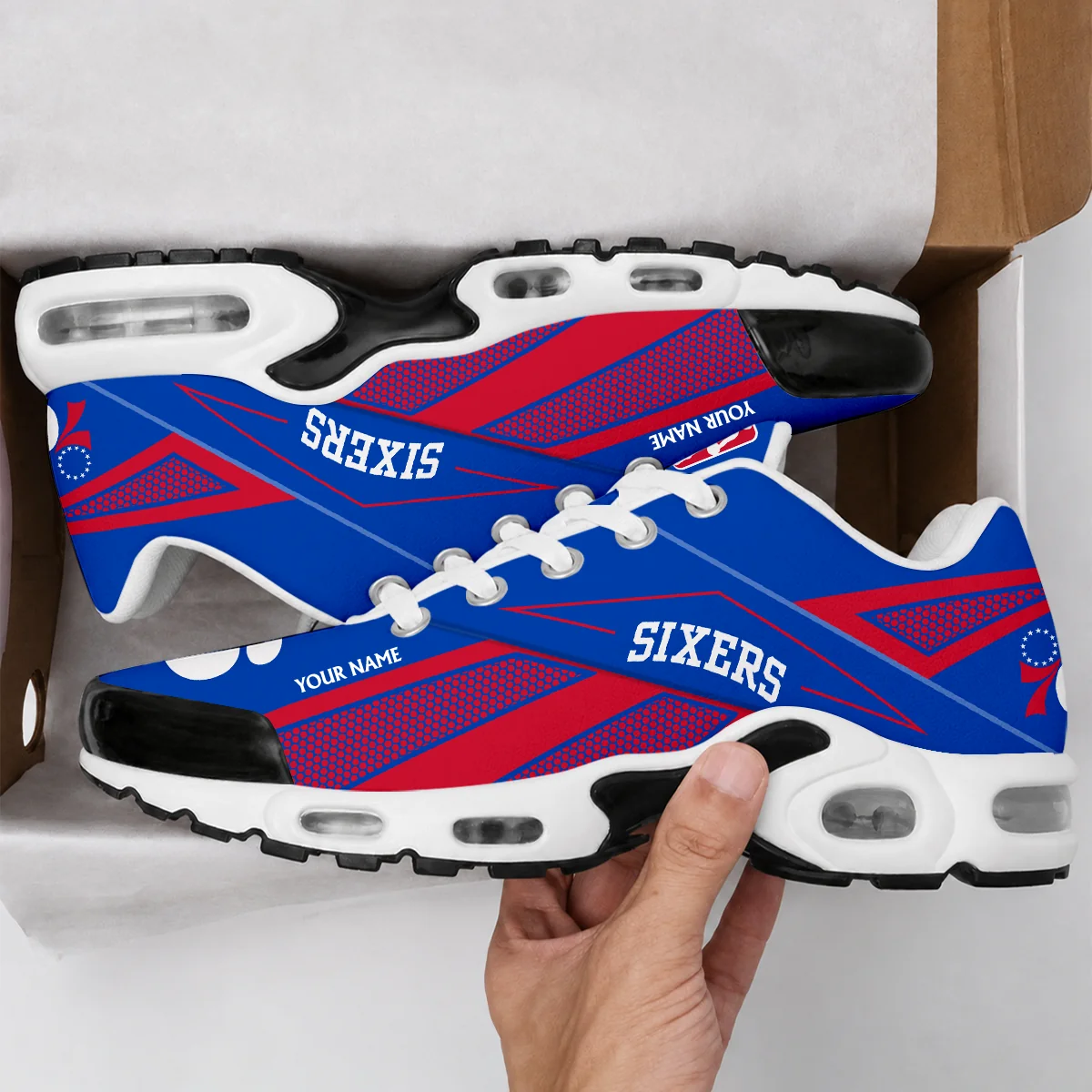 Limited Edition – Customized NBA Philadelphia 76Ers Air Max Plus Sneakers