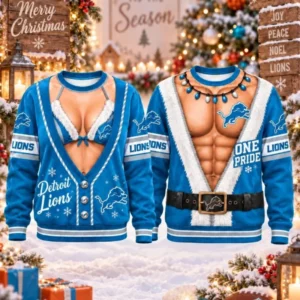 Limited Edition – Customized NFL Detroit Lions Christmas Unisex Sweatshirt