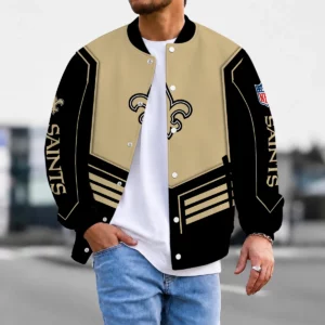 Limited Edition – Customized NFL New Orleans Saints Satin Varsity & Baseball Jacket