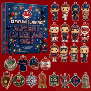 Cleveland Guardians 125th Anniversary Advent Calendar 2026 24 Days Baseball Countdown Xmas Gift