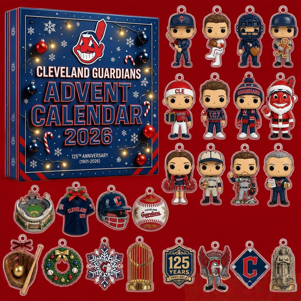 Cleveland Guardians 125th Anniversary Advent Calendar 2026 24 Days Baseball Countdown Xmas Gift