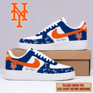 Limited Edition – Customized MLB New York Mets Af1 Shoes