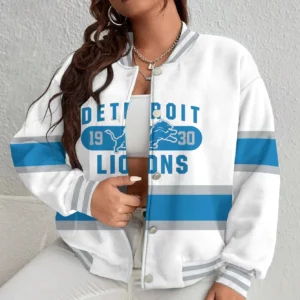 Limited Edition – Customized NFL Detroit Lions Satin Varsity & Baseball Jacket
