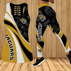 Limited Edition – Customized NFL Jacksonville Jaguars Hollow Tank Top & Leggings Set
