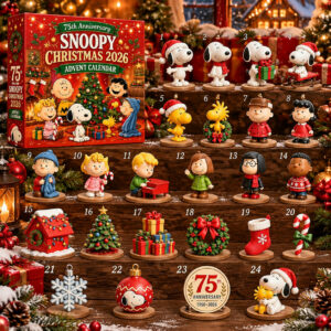 75th Anniversary Snoopy Christmas 2026 Advent Calendar Xmas Countdown Box Friend Gift