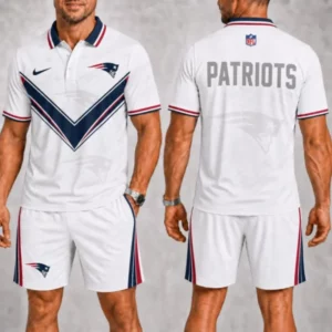 Limited Edition – Customized NFL New England Patriots Polo Shirt & Short Pants