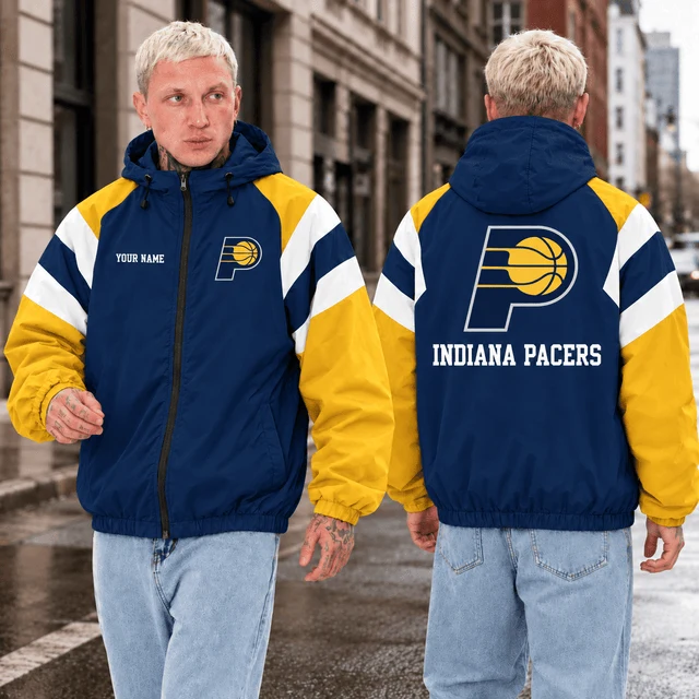 Limited Edition – Customized NBA Indiana Pacers Windbreaker Jacket