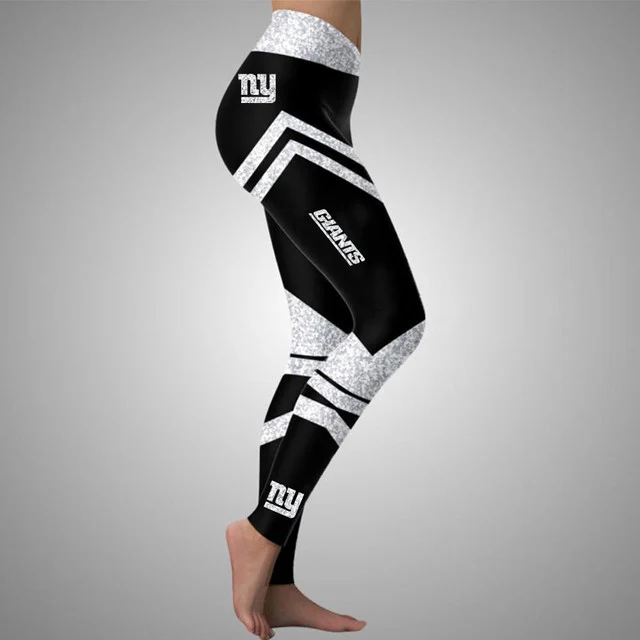Limited Edition – Customized NFL New York Giants Hollow Tank Top & Leggings Set - Image 3
