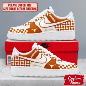Limited Edition – Customized NCAA Texas Longhorns Af1 Shoes