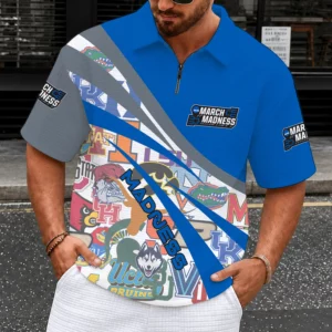 Limited Edition – Customized NCAA All Teams Quarter-Zip Polo Shirt