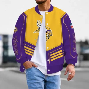 Limited Edition – Customized NFL Minnesota Vikings Satin Varsity & Baseball Jacket