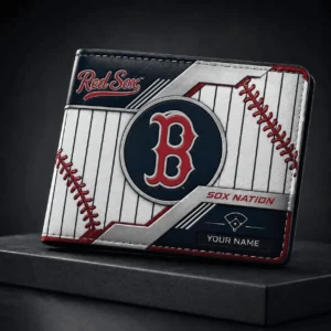 Limited Edition – Customized MLB Boston Red Sox Leather Wallet