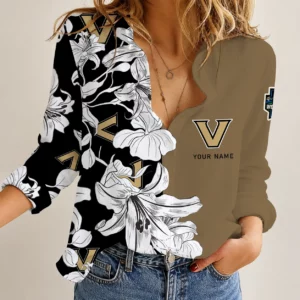 Limited Edition – Customized NCAA Vanderbilt Commodores Women Casual Shirt