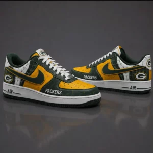 Limited Edition – Customized NFL Green Bay Packers X Spider Air force 1 Shoes