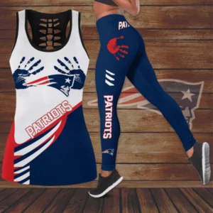 Limited Edition – Customized NFL New England Patriots Hollow Tank Top & Leggings Set