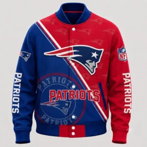 Limited Edition – Customized NFL New England Patriots Satin Varsity & Baseball Jacket