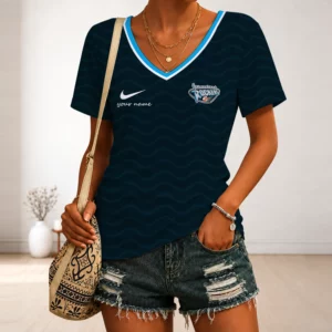 Limited Edition – Customized WNBA Cleveland Rockers V-Neck Female Shirt
