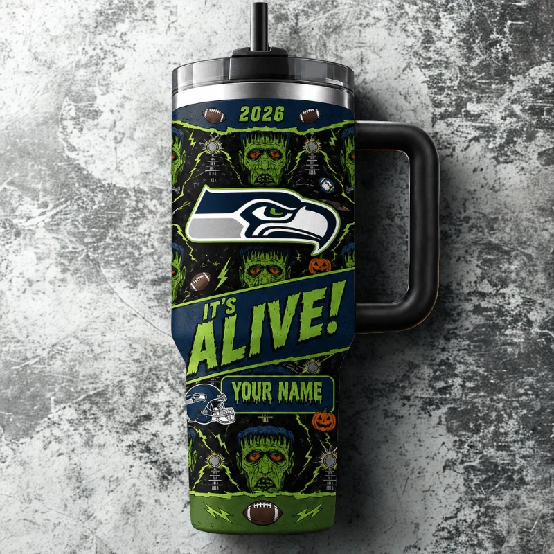 Limited Edition – Customized NFL Seattle Seahawks Halloween 40Oz Tumbler