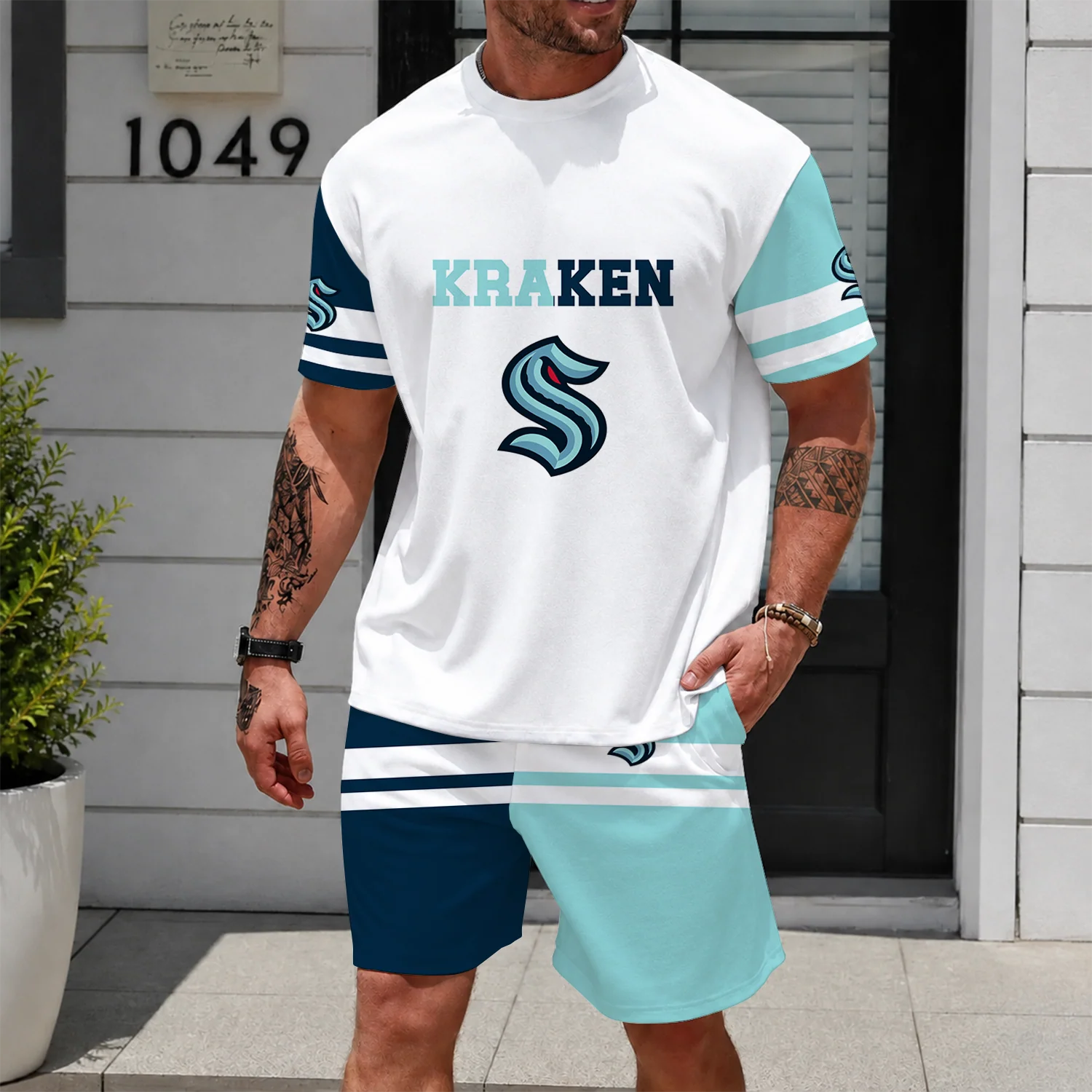 Limited Edition – Customized NHL Seattle Kraken Unisex T-Shirt & Shorts Set