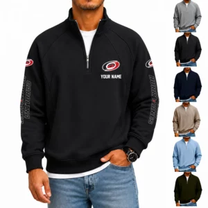 Limited Edition – Customized NHL Carolina Hurricanes Men’s Quarter Zip Pullover