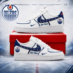 Limited Edition – Customized NHL Edmonton Oilers Af1 Shoes
