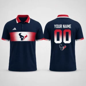 Limited Edition – Customized NFL Houston Texans Polo Shirt