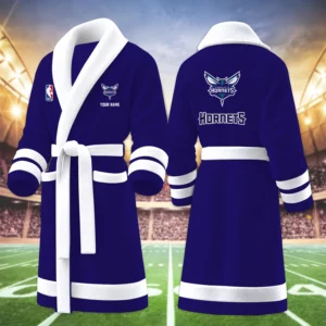 Limited Edition – Customized NBA Charlotte Hornets Multicolor Fleece Bathrobe