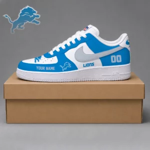 Limited Edition – Customized NFL Detroit Lions Af1 Shoes