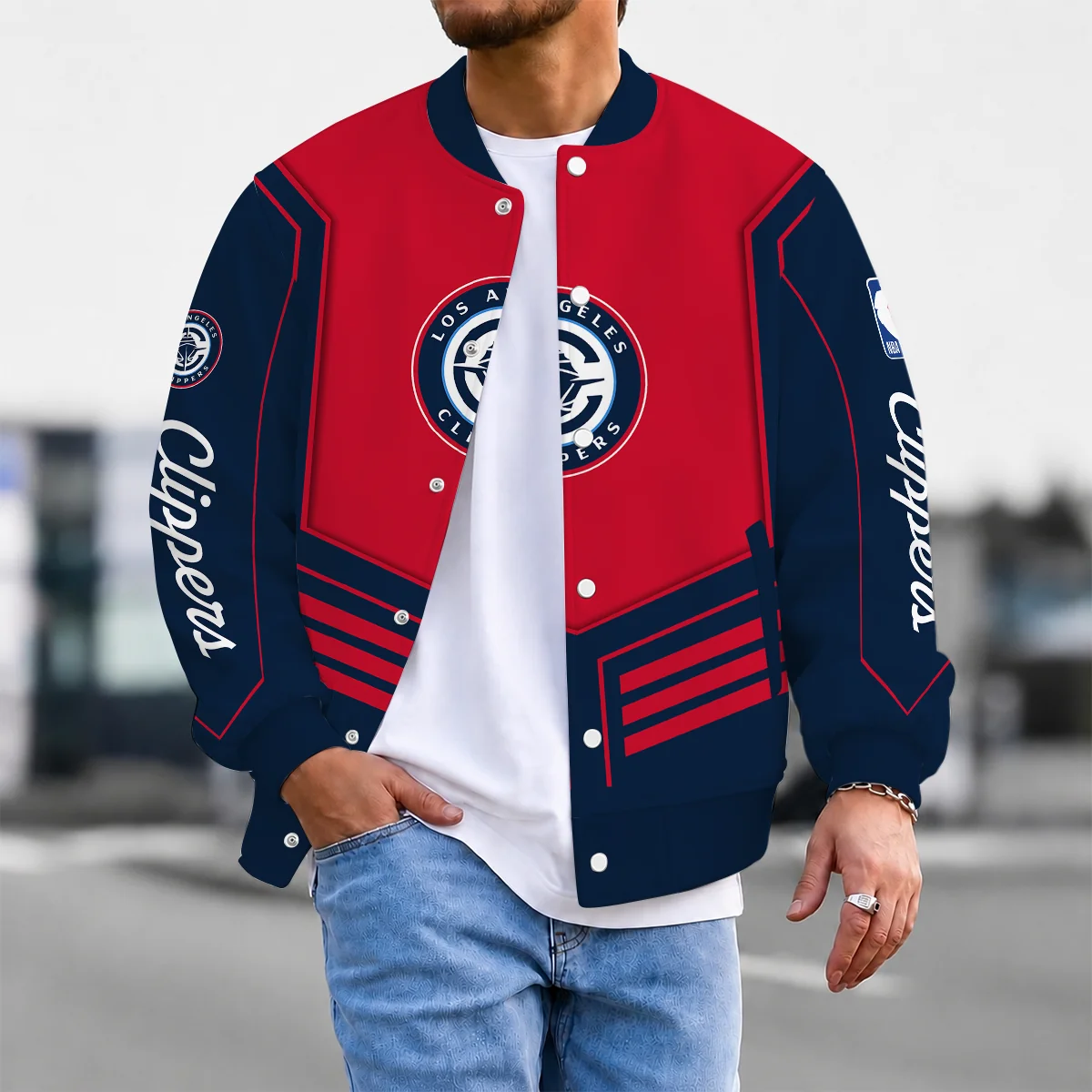 Limited Edition – Customized NBA Los Angeles Clippers Baseball Jacket, Satin Varsity Jacket