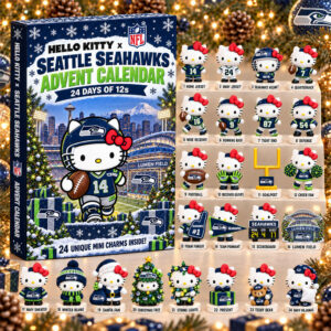 Hello Kitty x Seattle Seahawks 2026 Christmas Advent Calendar Seattle Christmas Calendar