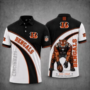 Limited Edition – Customized NFL Cincinnati Bengals Polo Shirt