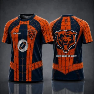 Limited Edition – Customized NFL Chicago Bears x Spider Unisex T-Shirt