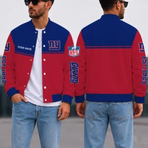 Limited Edition – Customized NFL New York Giants Satin Varsity & Baseball Jacket