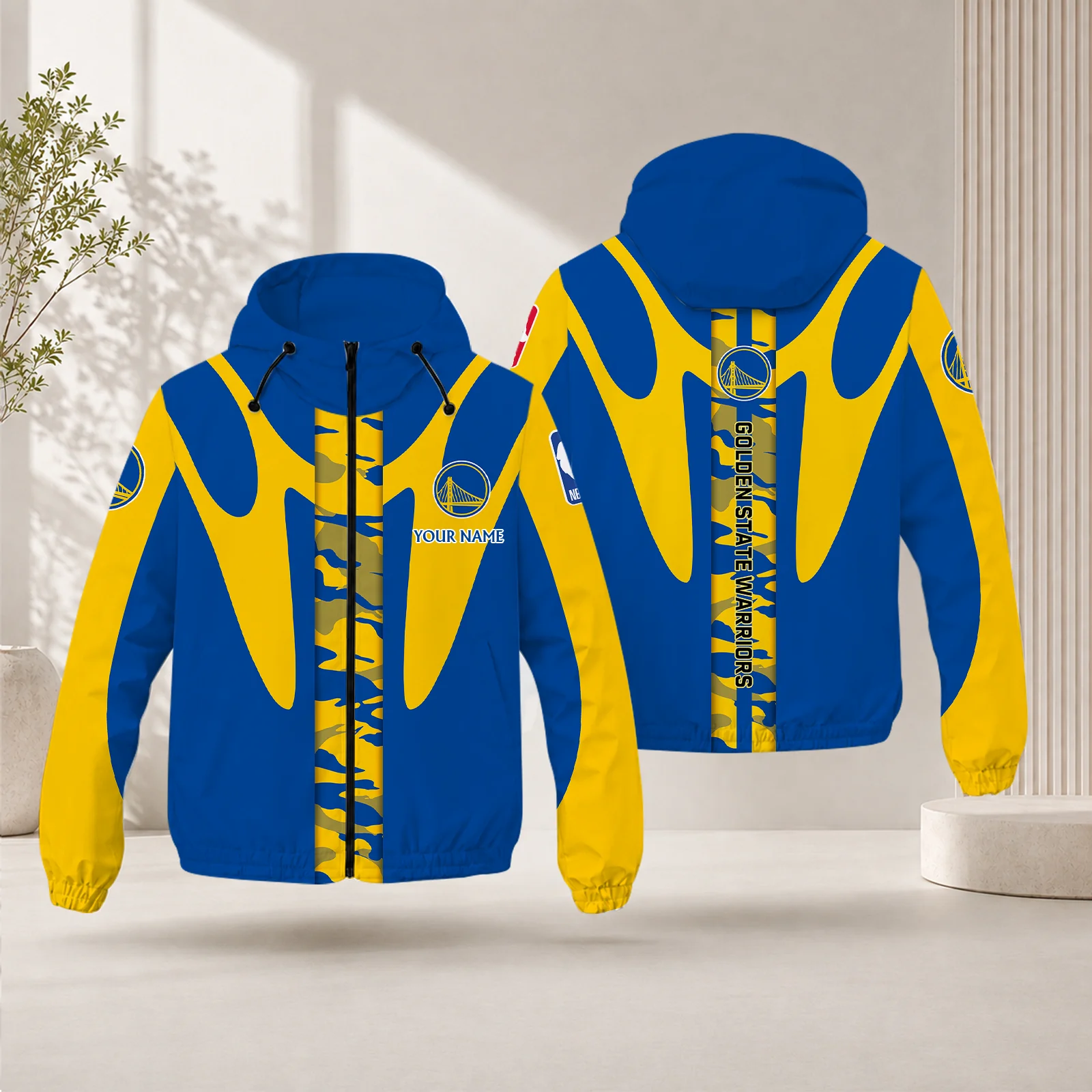 Limited Edition – Customized NBA Golden State Warriors Windbreaker Jacket