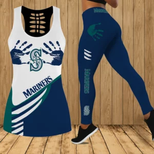 Limited Edition – Customized MLB Seattle Mariners Hollow Tank Top & Leggings Set