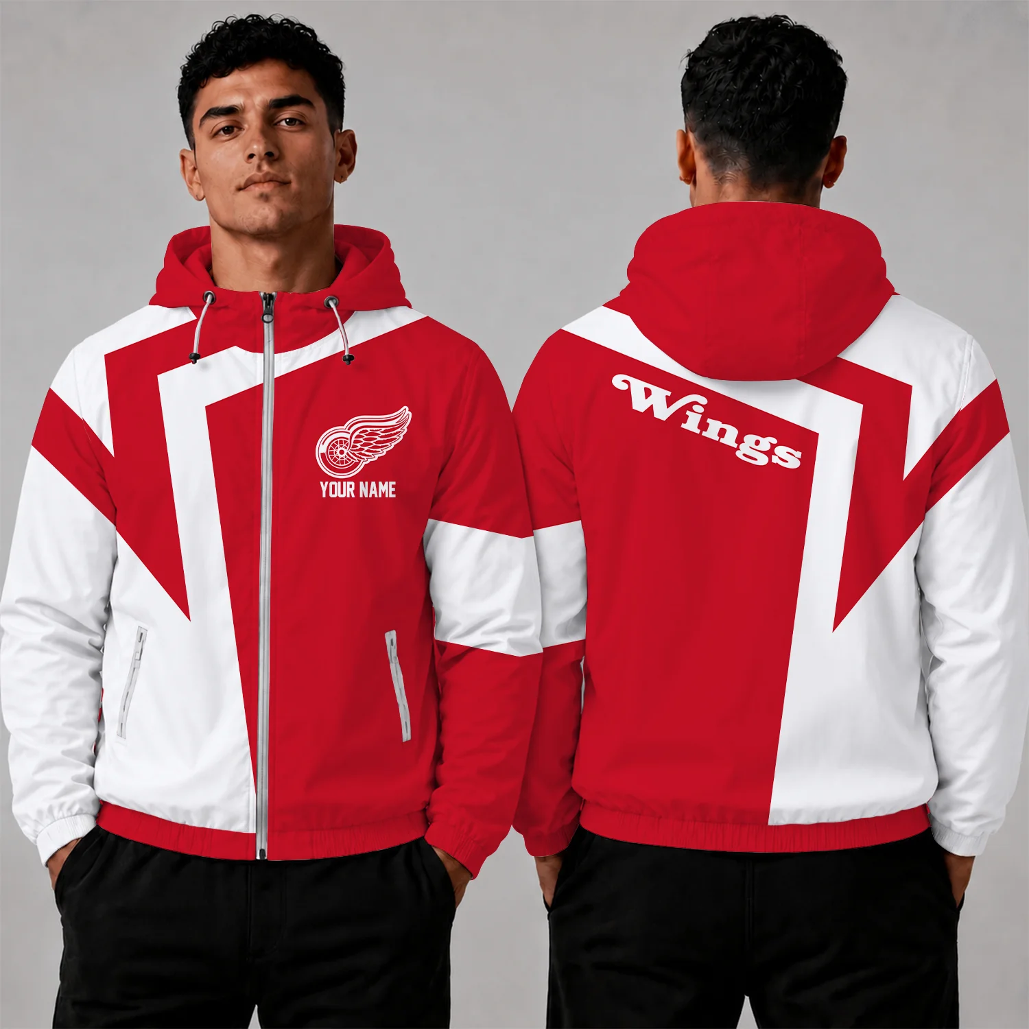 Limited Edition – Customized NHL Detroit Red Wings Windbreaker Jacket