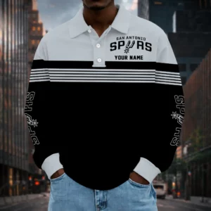 Limited Edition – Customized NBA San Antonio Spurs Men Long Sleeve Polo Shirt