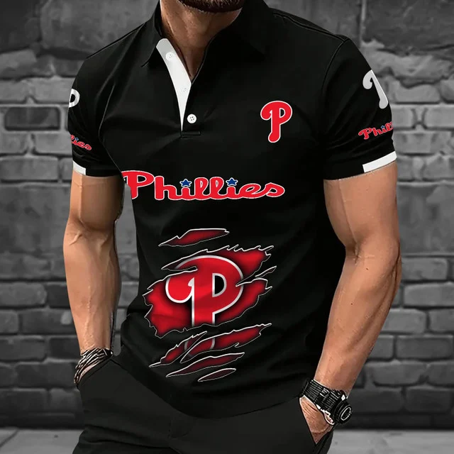 Limited Edition – Customized MLB Philadelphia Phillies Polo Shirt - Image 4