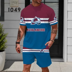 Limited Edition – Customized NHL Colorado Avalanche Unisex T-Shirt & Shorts Set