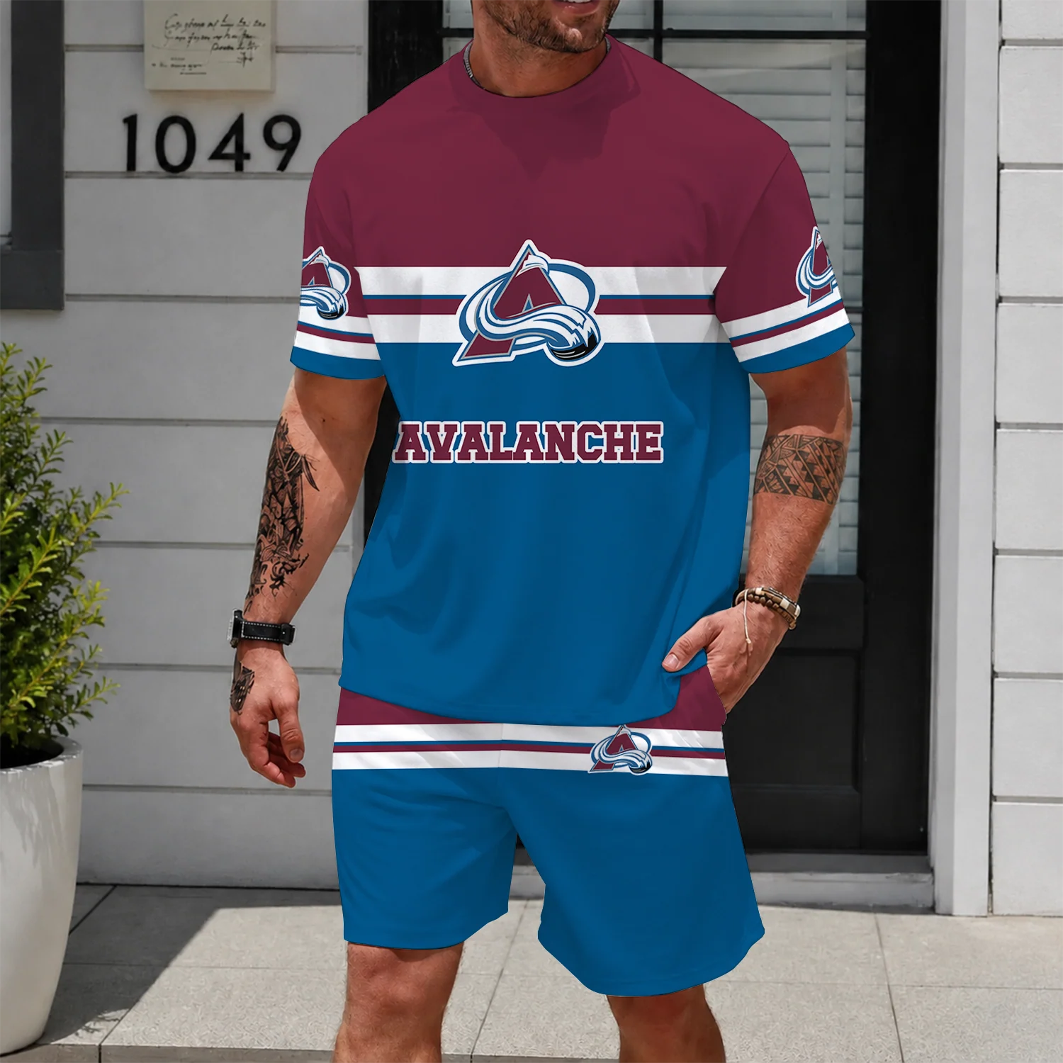 Limited Edition – Customized NHL Colorado Avalanche Unisex T-Shirt & Shorts Set