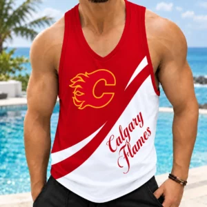 Limited Edition – Customized NHL Calgary Flames Men’s Tank Top