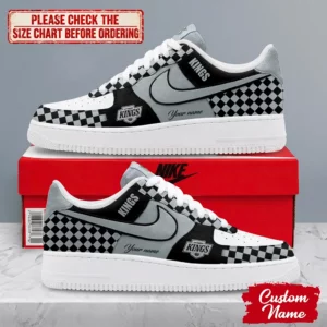 Limited Edition – Customized NHL Los Angeles Kings Af1 Shoes