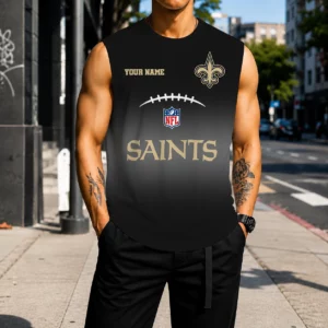 Limited Edition – Customized NFL New Orleans Saints Men’s Gym Shirt