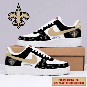 Limited Edition – Customized NFL New Orleans Saints Af1 Shoes