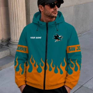 Limited Edition – Customized NHL San Jose Sharks Windbreaker Jacket