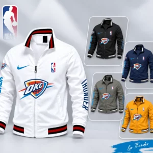 Limited Edition – Customized NBA Oklahoma City Thunder Multicolor Men’s Casual Jacket