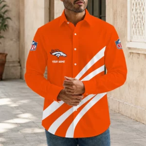 Limited Edition – Customized NFL Denver Broncos Men’s Long Sleeve Button-Up Shirt