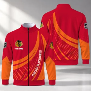 Limited Edition – Customized NHL Chicago Blackhawks Stand Collar Jacket