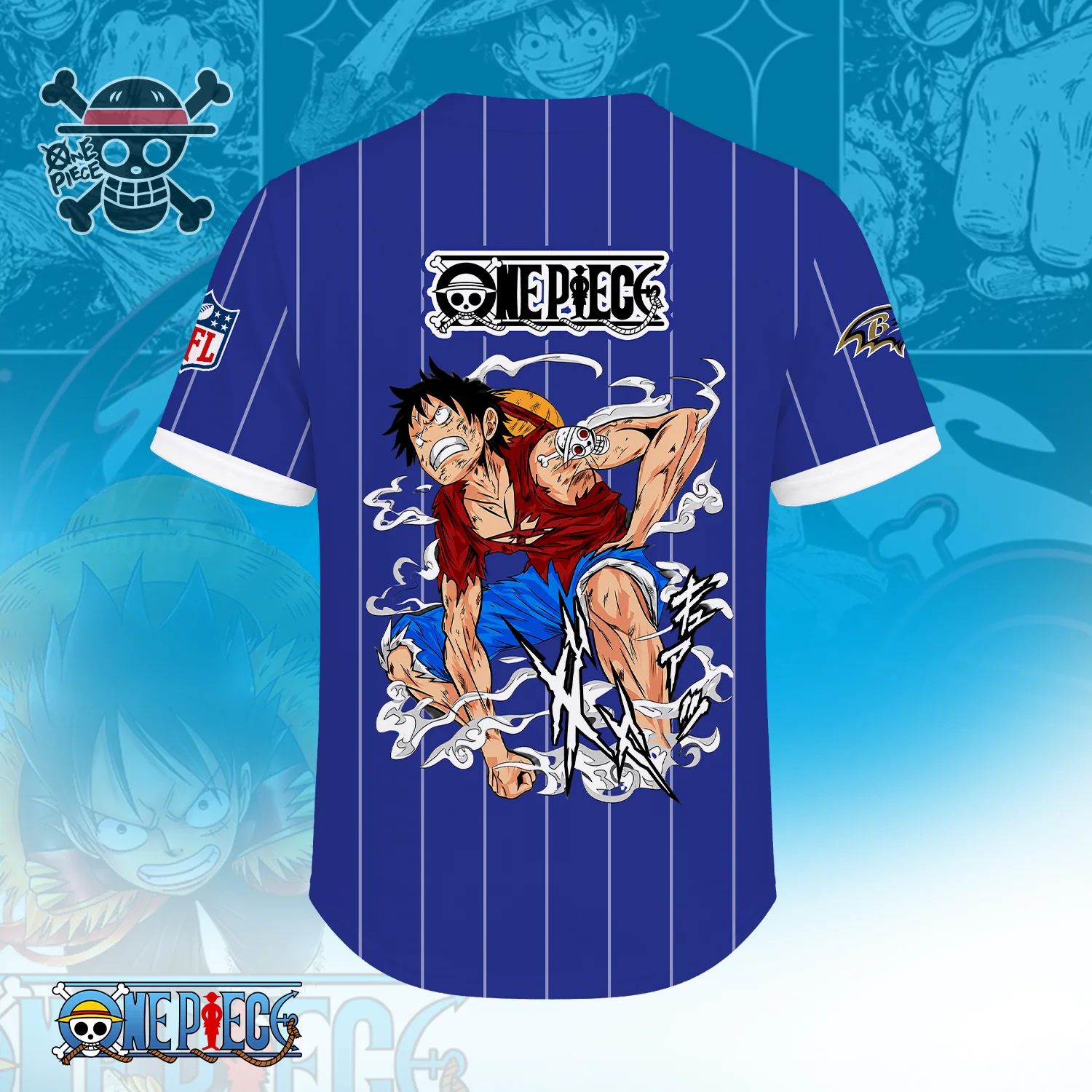 Limited Edition – Customized NFL Baltimore Ravens Baseball Jersey - Image 2