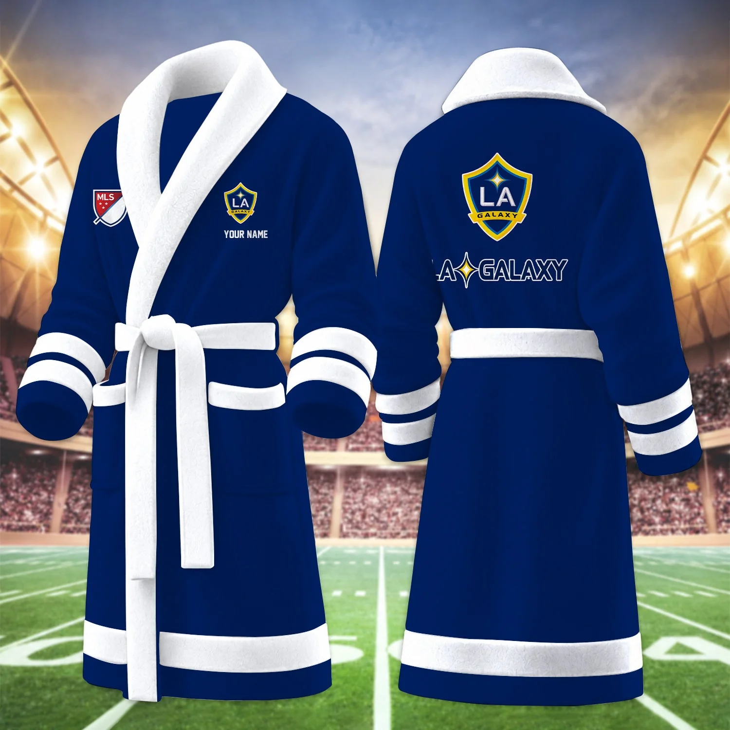 Limited Edition – Customized MLS LA Galaxy Fleece Bathrobe